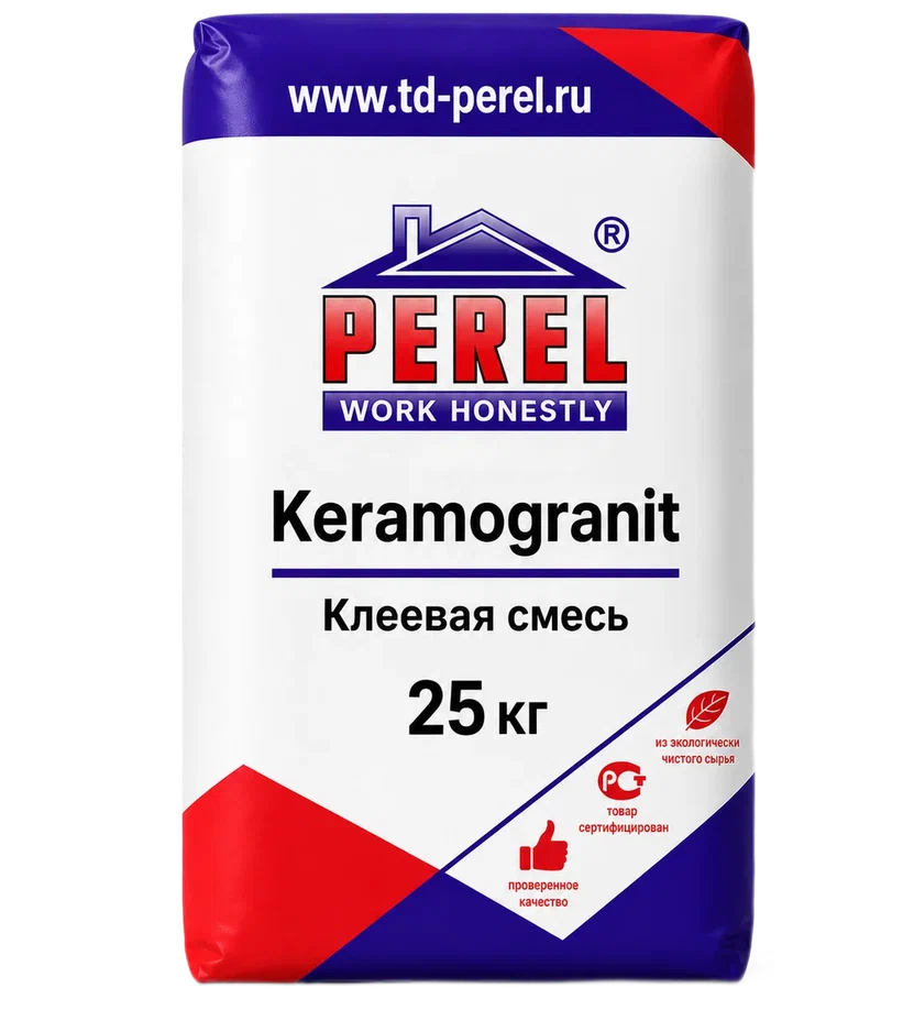 Клеевая смесь Perel Keramogranit, 25 кг