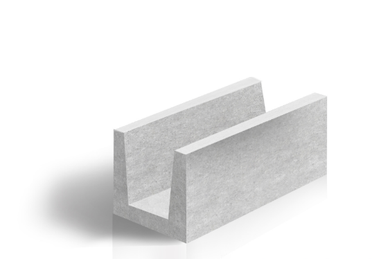 U-блок из газобетона ЛСР/Н+Н 250*250*500