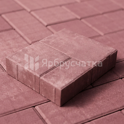 Тротуарная плитка Новый город ФСМ.8 красная, Ярбрусчатка