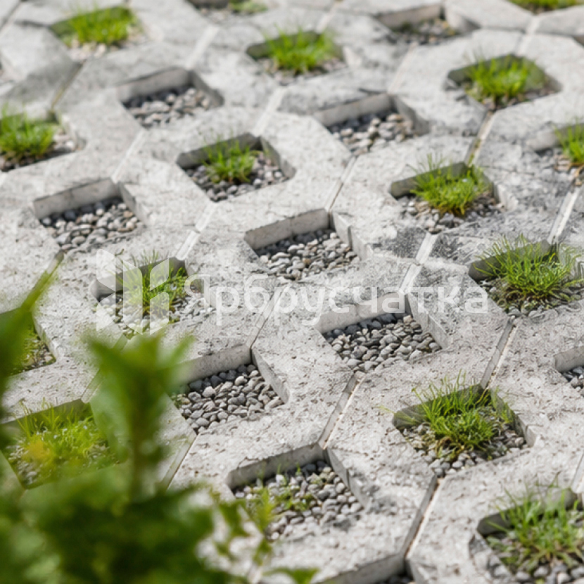 Газонная решетка ГР.10 серая, Ярбрусчатка