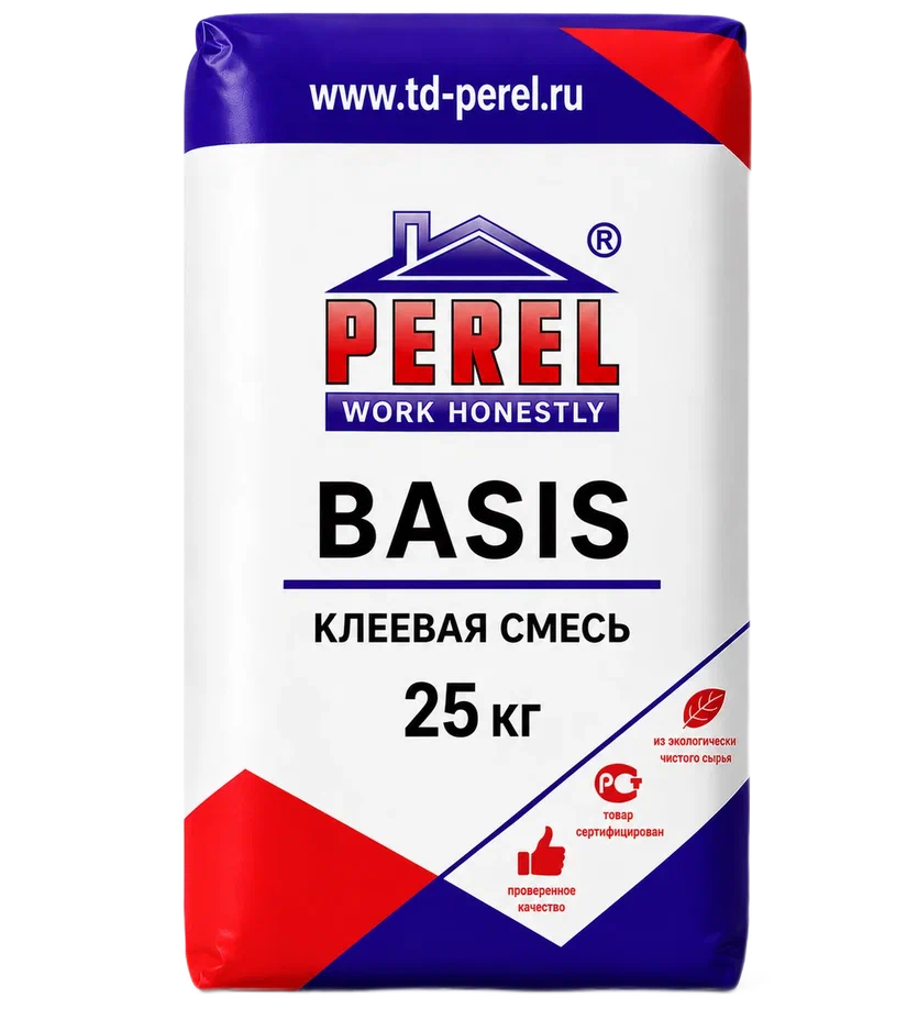 Клеевая смесь Perel Basis, 25 кг