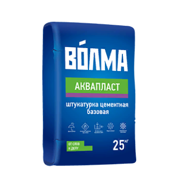 Гипсовая штукатурная смесь "Волма-аквапласт", 25 кг