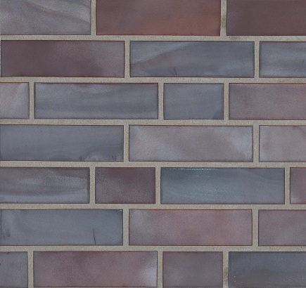 Клинкерная фасадная плитка Stroeher Keravette 325 achatblau bunt
