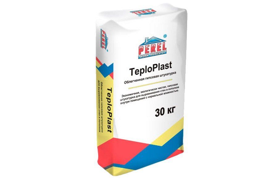 Перлитовая гипсовая штукатурка TeploPlast 0528, Perel