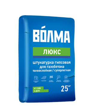 Гипсовая штукатурная смесь "Волма-люкс", 25 кг