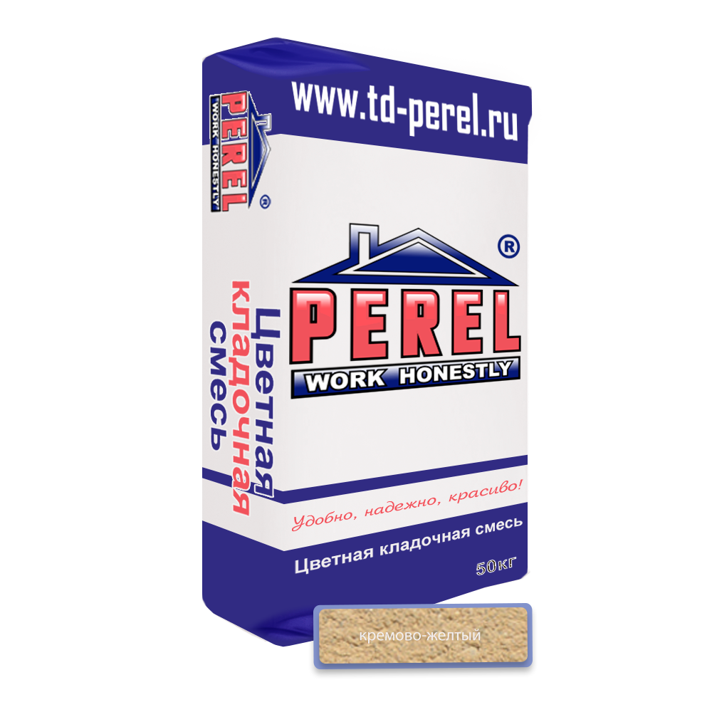 Цветной кладочный раствор Perel SL 0030 кремово-желтый