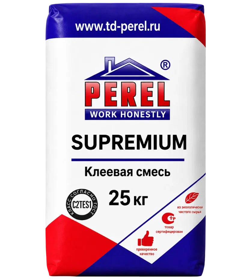 Клеевая смесь Perel Supremium, 25 кг