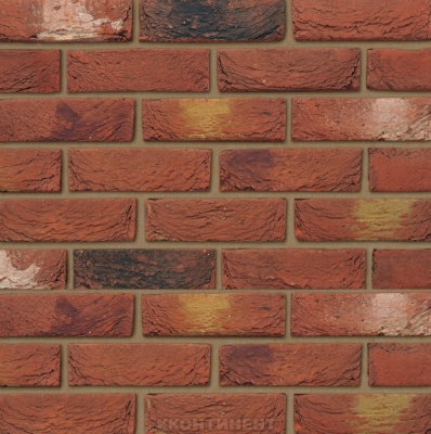 Кирпич облицовочный Leicester Flame, ТМ "QBricks", завод Leicester, Великобритания