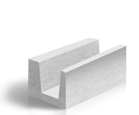 U-блок из газобетона ЛСР/Н+Н 375*250*500