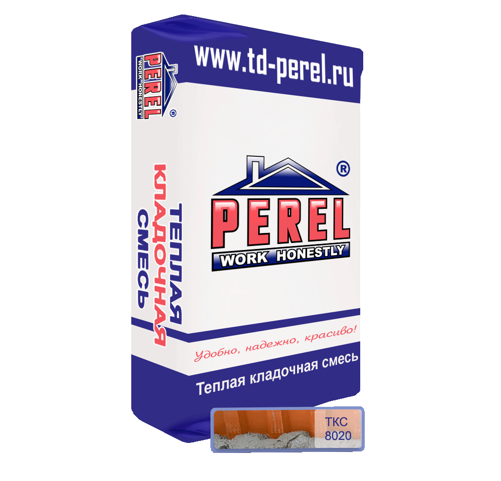 Теплоизоляционный кладочный раствор Perel TKS 8020 (эффективный)