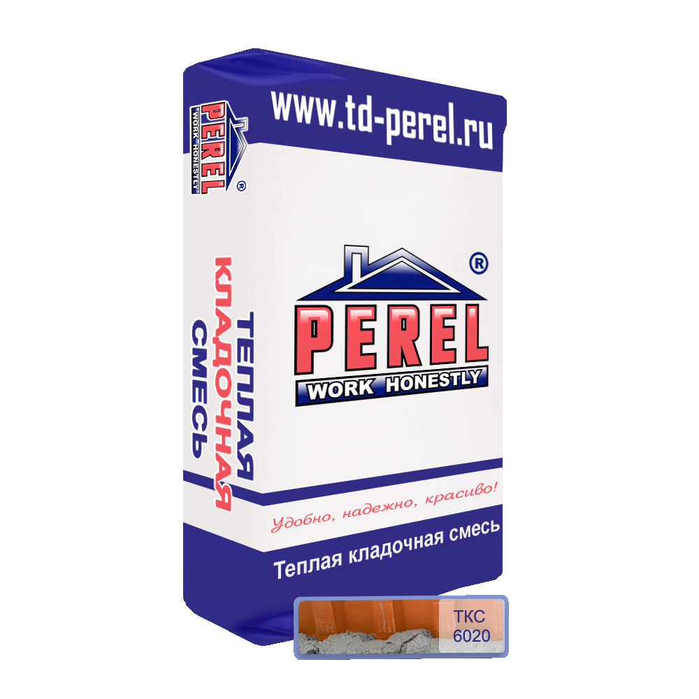 Теплоизоляционный кладочный раствор Perel TKS 6020 (экономичный)