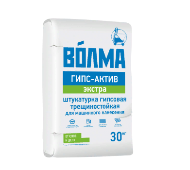 Гипсовая штукатурная смесь "ВОЛМА-Гипс-Актив Экстра", 30 кг