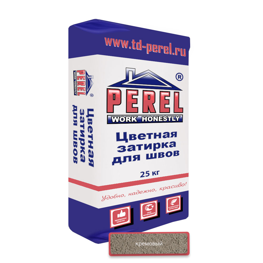 Цветная затирка Perel RL 0440 кремовая
