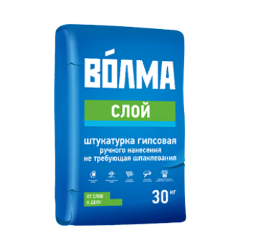 Гипсовая штукатурная смесь "Волма-слой", 30 кг